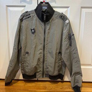 Mens' Military Inspired Bomber Jacket Size L